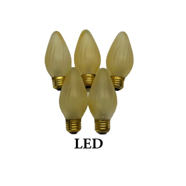 5 Gold Dimmable 5.5w LED Flame Bulbs for 1930s Chandeliers Sconces 1920s Pendants F15 Flame Painted Bulbs FREE SHIPPING 7/4 