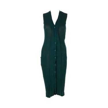 Jean Paul Gaultier Teal Button Dress