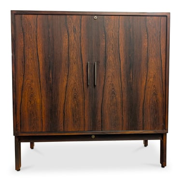 Rosewood Media / Vinyl Cabinet - 062559