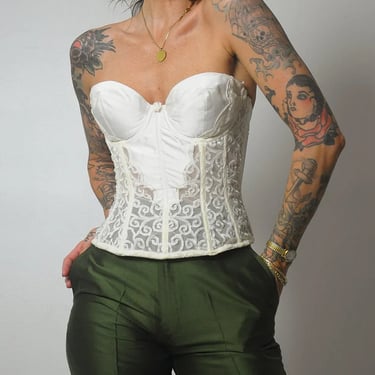 1990's Lace Bustier Top