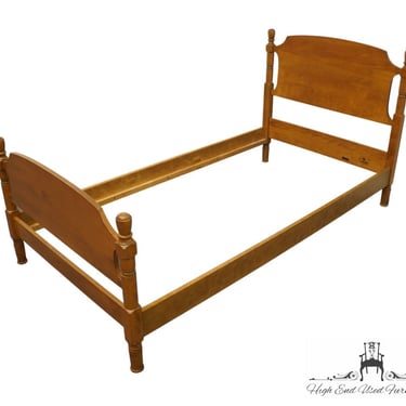 ETHAN ALLEN Heirloom Nutmeg Maple Colonial / Early American Twin Size Bed 596 