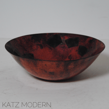 Signed New Mexican-Influenced Enamel Bowl⁣
