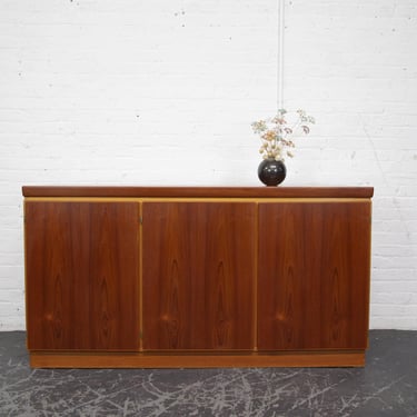 Vintage MCM Scandinavian 1980's teak wood credenza by Skovby Furniture Denmark | Free delivery only in NYC and Hudson Valley areas 