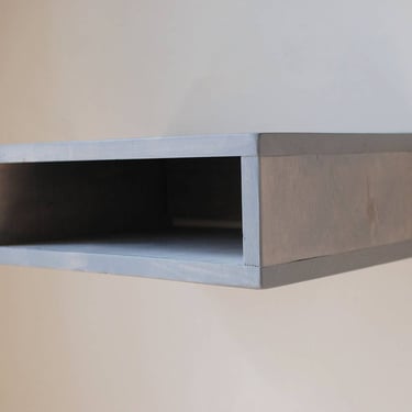 Gray Floating Shelf, Floating Nightstand, Bedroom Shelf, Side Table Shelf, Modern Shelf, Bedside Table Shelf, Reclaimed Wood Table- Gray 