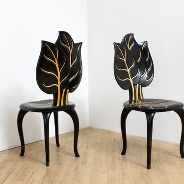 Vintage Sculptural Chairs- 