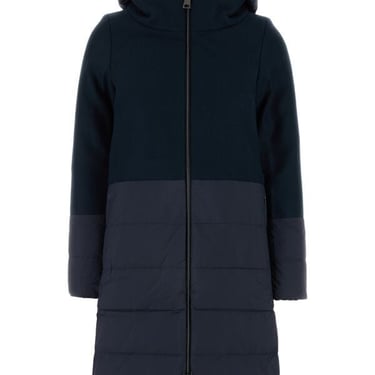 Herno Women Navy Blue Nylon Down Jacket