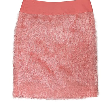 Worth New York - Pink Fringe Pencil Skirt Sz 2
