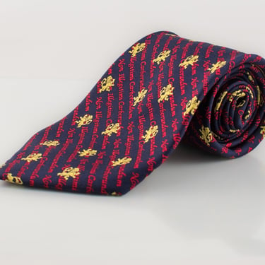 Vintage Silk Tie | 90s Preppy | Handmade Alynn Ties | Perfect Gift for Him | Great Christmas Gift for Dad 