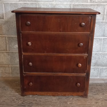 Vintage Wood Dresser 32 X 16.75 X 37.25