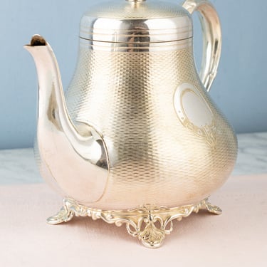 Antique Victorian Silverplate Teapot