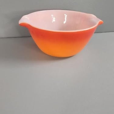 Large Orange  Fire King Casserole Bowl 