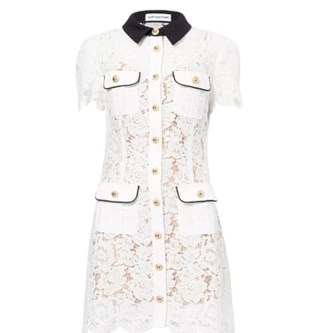 Self-Portrait Women Embroidered Lace Dress