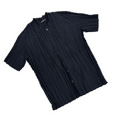 Issey Miyake Men pleated short sleeve shirt