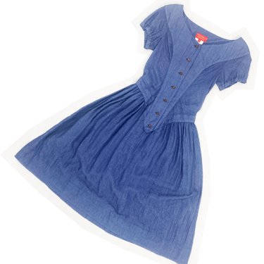 Vivienne Westwood S/S 2007 blue gauze dress