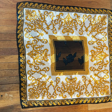 Liz Claiborne Black and Gold Scarf