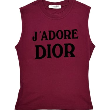 Dior J’adore Burgundy Logo Tank