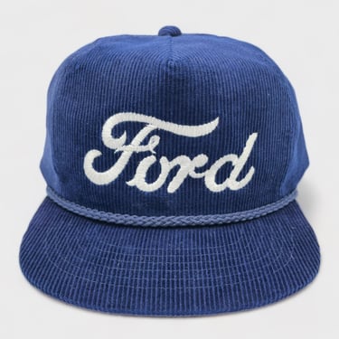 Vintage Ford Corduroy Strapback Hat
