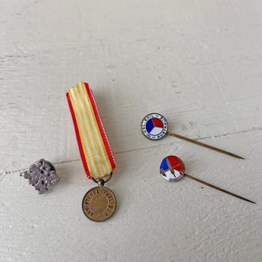 Vintage Czech Republic Pins // Political Pins // Perfect Gift 