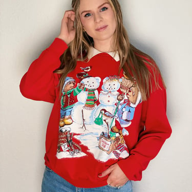 Vintage Christmas Holiday Sweater Sweatshirt 