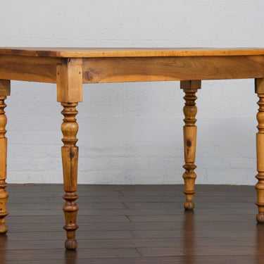 Antique Country French Provincial Farmhouse Walnut Table 
