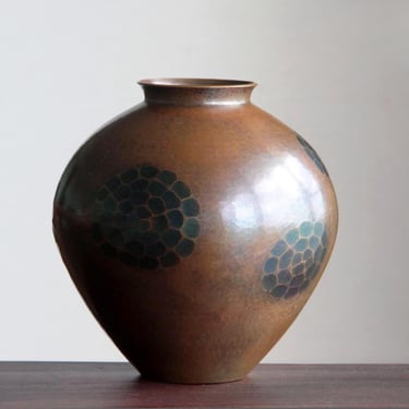 H20.5cm / Japanese Copper Vase | Gyokusendo Hand Craft 