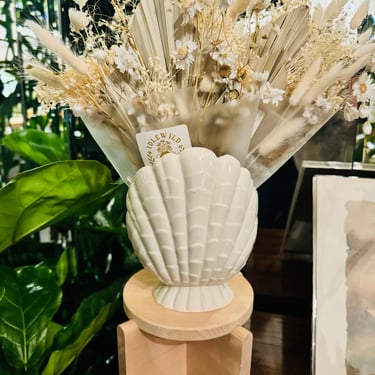 Vintage Shell Planter/Vase