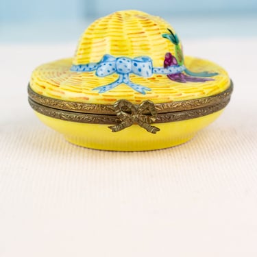 Vintage French Summer Hat Limoges Box