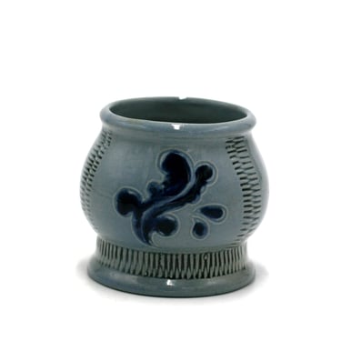 vintage art pottery tiny vase or planter 