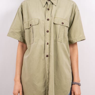 1940s's half sleeve safari shirt