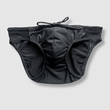 the 'black + mesh' swim brief