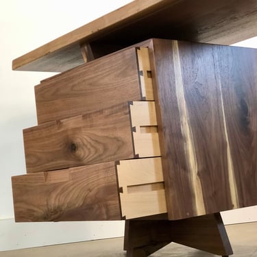 George Nakashima Style Desk made with American Walnut 