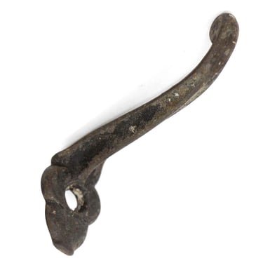 Antique 1 Arm Cast Iron Wall Hook
