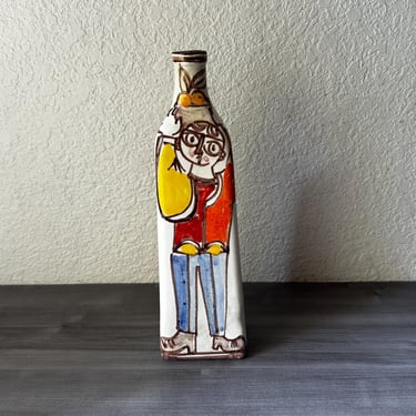 Vintage DeSimone Pottery Italy decorative Terracotta, Vintage Italian Pottery, Picasso style, Majolica 