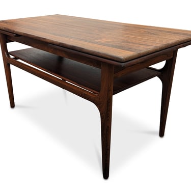 Rosewood Coffee Table w Leaves - 072365