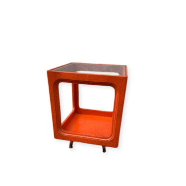 Mid Century Open Cube Side Table in the of Wilhelm Renz
