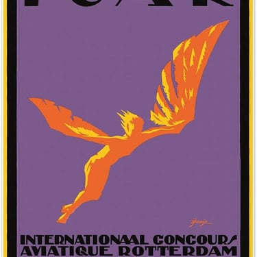 French Art Deco Poster for I.C.A.R, Aviation Concourse 1922
