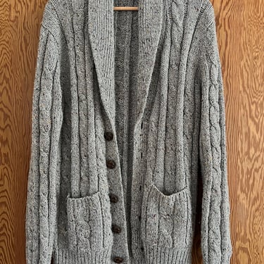 Wool knit cardigan