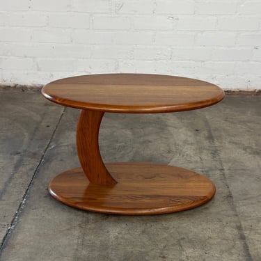 Danish modern cantilever side table 