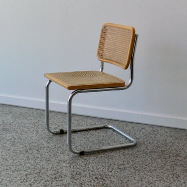 Vintage Mid Century Cesca // Cantilever Style Side Chair 