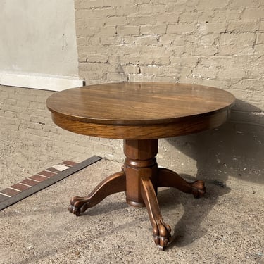 Antique Oak Pedestal Table