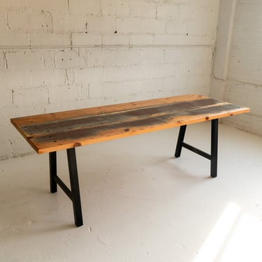 Distressed Hardwood Dining Table