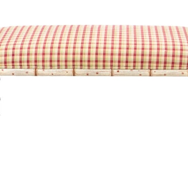 Colefax and Fowler Painted Faux Bamboo Bench