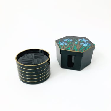 Lacquerware Iris Coaster Set 