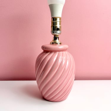 Pink Swirl Table Lamp 