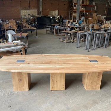 Wood Conference table in ELM reclaimed wood in your choice of color, size and finish 