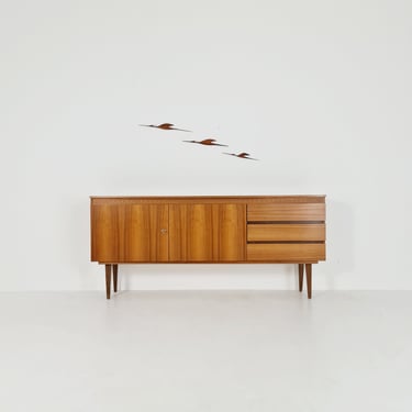 Mid Century Modern German Teak Sideboard by GE-EL Möbel, 1960s 