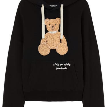 Palm Angels Men Bear In Mind Cotton Hoodie