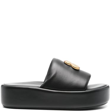 Balenciaga Women Rise Leather Sandals