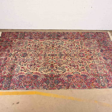 Persian Kirman Semi-Antique Hand-Knotted Palace Size Wool Rug, Circa 1930s