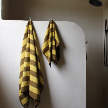 Simple Striped Terry Bath Towel